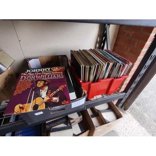 1250 - 2 x boxes of records inc Jonny Cash, Don Williams etc etc