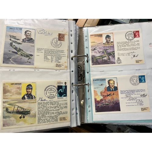 235 - Album of signed first day covers - majority RAF