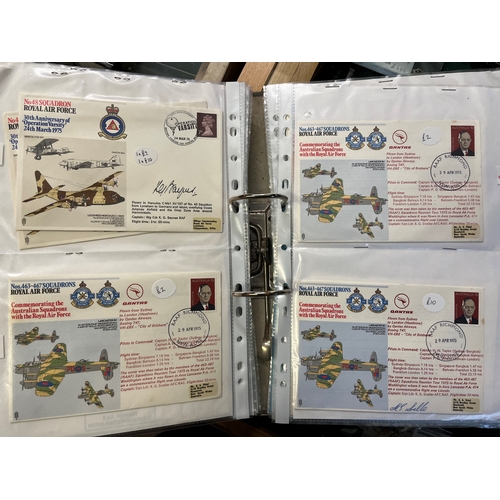 235 - Album of signed first day covers - majority RAF