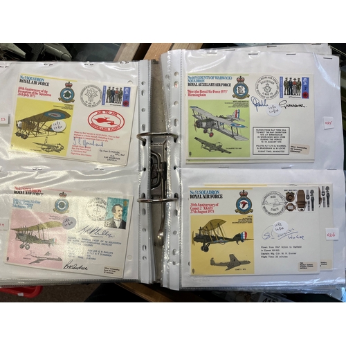 235 - Album of signed first day covers - majority RAF