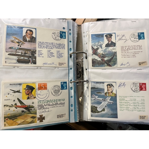 235 - Album of signed first day covers - majority RAF