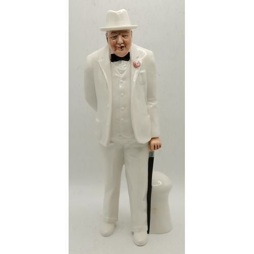 107 - 3 x Winston Churchill items plus a YACHTSMAN Doulton character mug