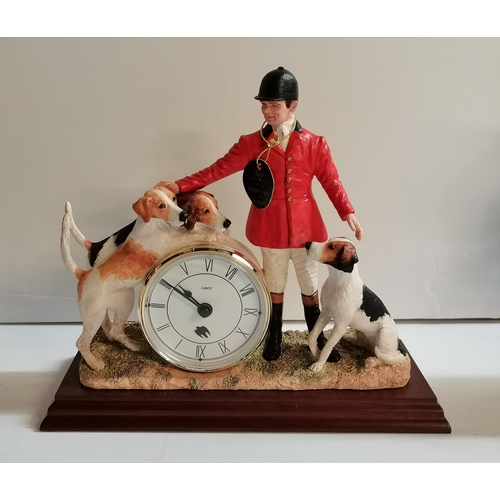 129 - 2 x BORDER FINE ARTS figures of huntsmen b1085 spirited bay and b1023 time to meet