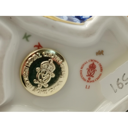 218 - Royal Crown Derby Dragon Paperweight General issue introduced in 1988, 1st quality with Gold button ... 