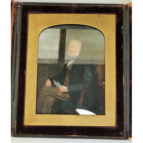 56 - A picture of General UPTON in a fitted case dating from approx 1884