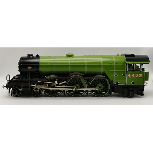 62 - A factory built model of THE FLYING SCOTSMAN no 4472 made in June 2006 by DJH MODEL LOCO by JOHN DIN... 