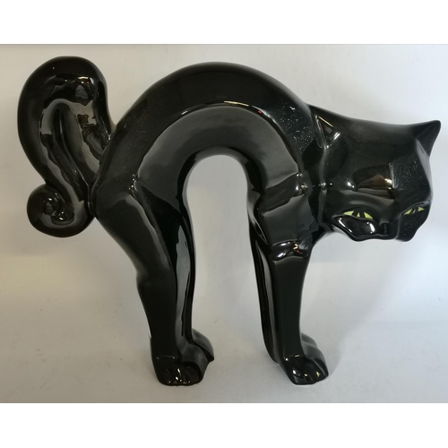 85 - A large pair of LORNA BAILEY limited edition cats marked 21/100 and 93/100. 23cm x 20cm