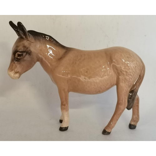 91 - 2 x Beswick Donkeys