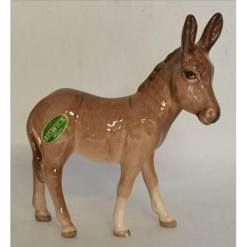 91 - 2 x Beswick Donkeys