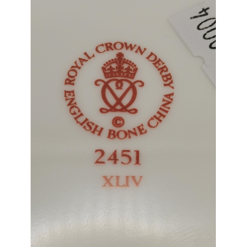 95a - 2 x CROWN DERBY PLATES 26.5cm plus a 22 cm plate 2451 all firsts