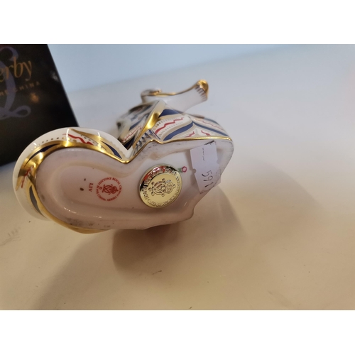 258 - Royal Crown Derby A Seahorse Paperweight, an early model from 1990 as new mint condition original Bo... 