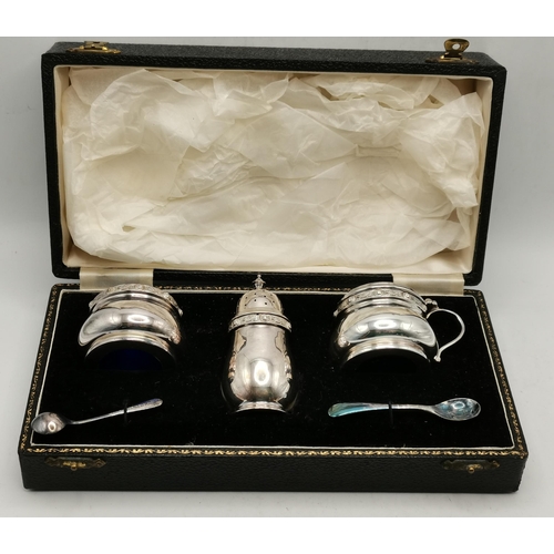 317 - A group of assorted silver and silver-plate comprising a silver pepper and a sterling silver christe... 