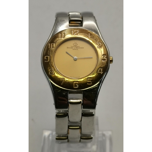 327A - Baume & Mercier: A lady's Linea bracelet wristwatch, purchased 1997, model no. 5161, the stainless s... 