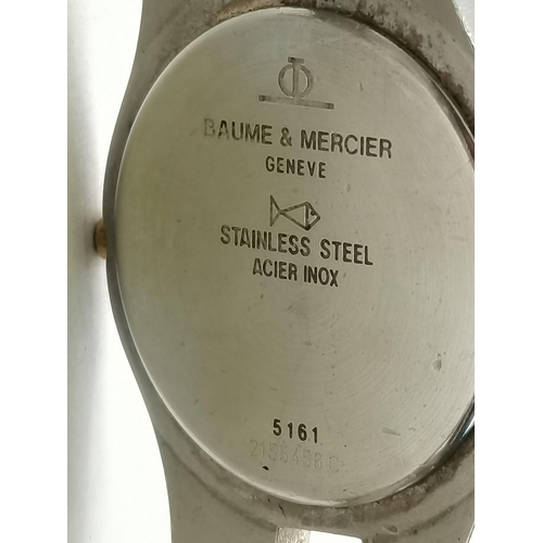 327A - Baume & Mercier: A lady's Linea bracelet wristwatch, purchased 1997, model no. 5161, the stainless s... 