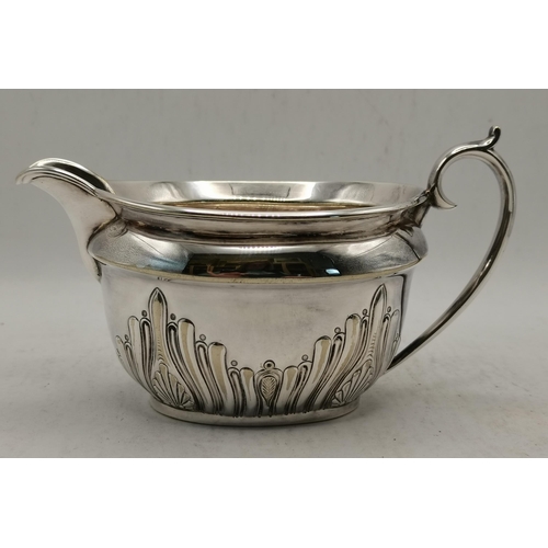 329 - A late Victorian silver-plated three-piece tea service by Thomas Bradbury & Sons, Sheffield 1894, co... 