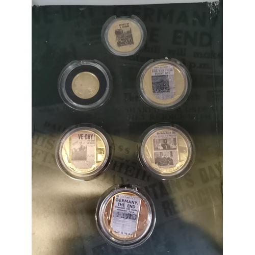 339 - Two WWII commemorative proof coin sets by The London Mint Office, comprising 'The Miracle of Dunkirk... 