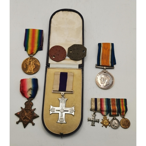 A First World War MC group of four medals to Lieutenant Edwin Nickerson ...