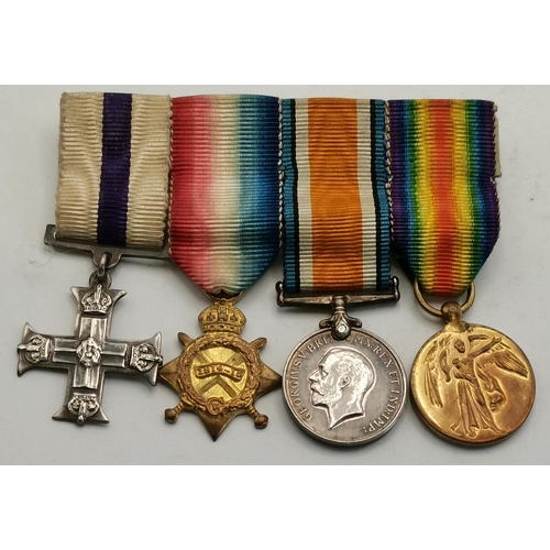 461 - A First World War MC group of four medals to Lieutenant Edwin Nickerson, Royal Engineers, comprising... 