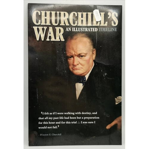 484 - Churchill Interest: A miscellaneous group comprising a glass paperweight laser-engraved with a bust ... 