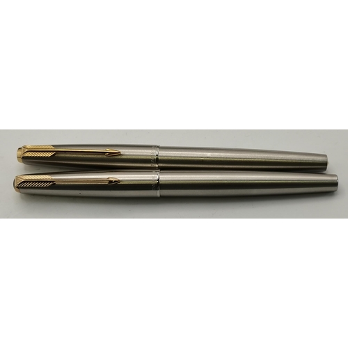 489 - An original Parker '51' fountain pen with hooded nib, with refillable cartridge, engraved to the bod... 