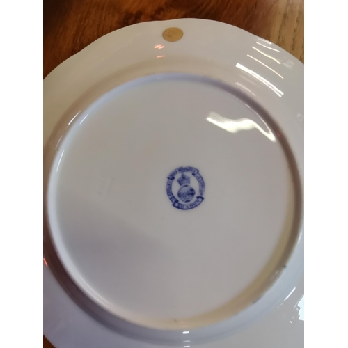 538 - A pair of blue and white early MINTON plates app 1884 plus a similar plate