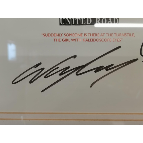 548a - 'United Road', signed by Alex Fergusson, Wayne Rooney, Ronaldo, and Alan Smith