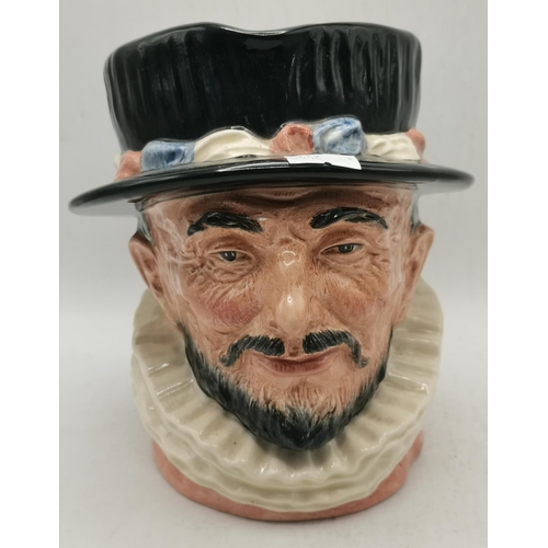 576 - x7 Royal Doulton Toby Jugs - 'Beefeater' D6206 1946, 'The Falconer' D6533, Dick Whittington 'Lord Ma... 