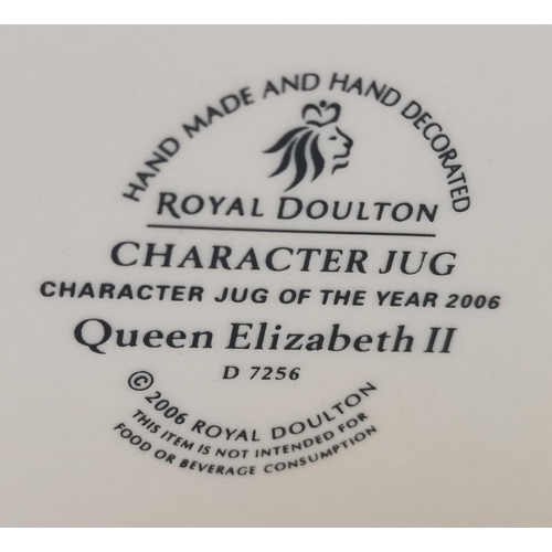 581 - x7 Royal Doulton Toby Jugs - Gone Away, D6531, QEII 2006 D7256, Paddy D5753, Robbin Hood D6627, King... 