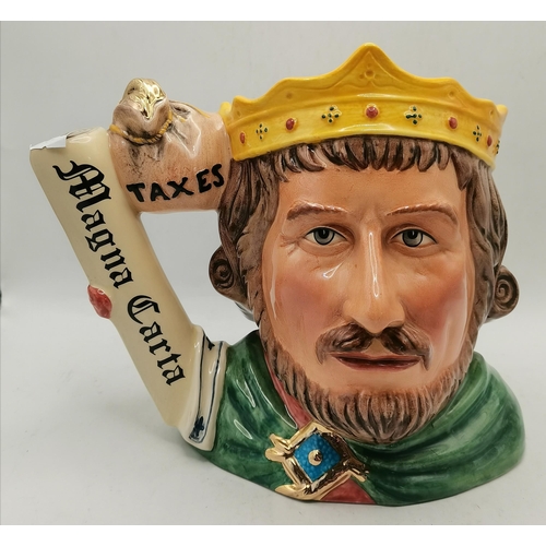 581 - x7 Royal Doulton Toby Jugs - Gone Away, D6531, QEII 2006 D7256, Paddy D5753, Robbin Hood D6627, King... 