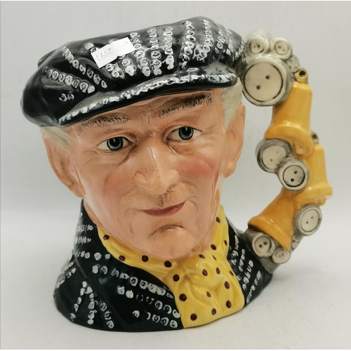 582 - x4 Royal Doulton Toby Jugs - Sairey Gamp Toby Jug, Little Mester Museum Piece D6819 modelled by Stan... 