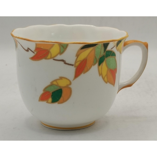 592b - A Folley ( Shelley ) brightly coloured coffee service 28 piece