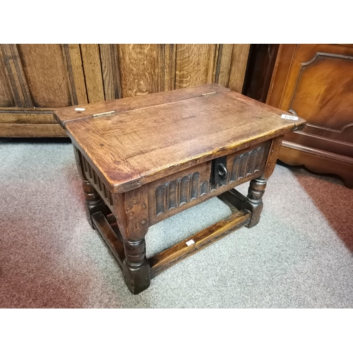 616 - A TITCHMARSH AND GOODWIN solid oak low storage cupboard