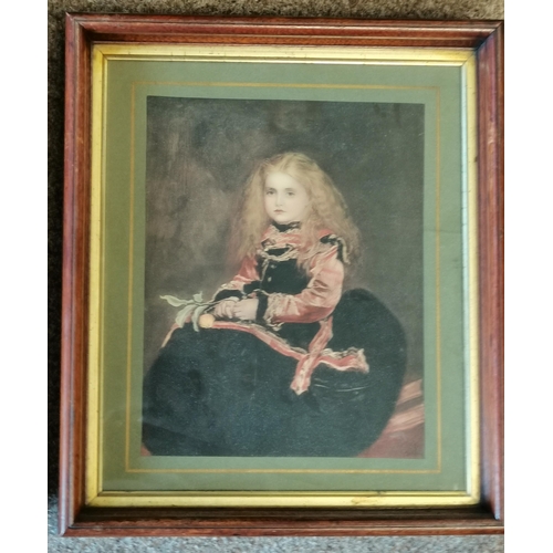 655 - Two Victorian portrait prints: After John Everett Millais, 'A Souvenir of Velazquez', with blindstam... 