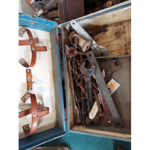 957 - x2 sack barrows and large quantity of tools