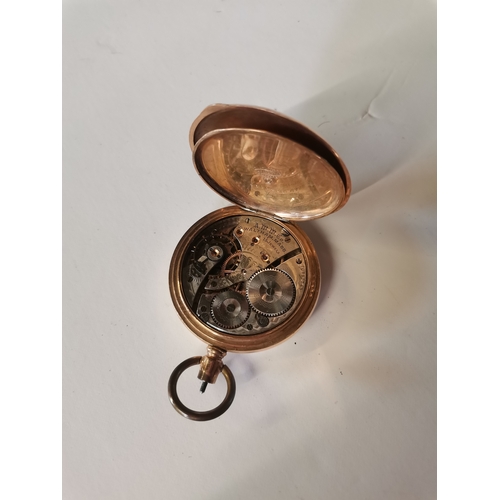 419 - Three Waltham gold-plated pocket watches (a/f), together with three further Waltham movements (part)... 