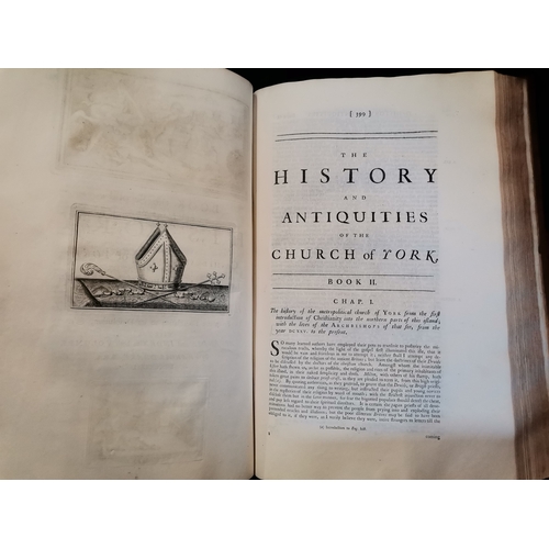 54 - Drake's History of York, 'Eboracum: Or the History and Antiquities of the City of York', by Francis ... 