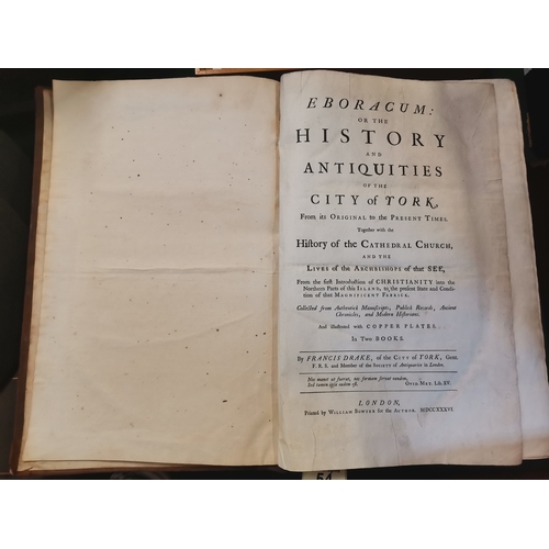 54 - Drake's History of York, 'Eboracum: Or the History and Antiquities of the City of York', by Francis ... 