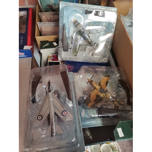 778 - Large collection of Die cast Aircraft in packages, also some helicopters