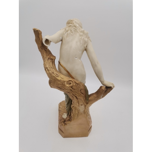 253 - Large Royal Worcester figurine 'The Bather Surprised' A/F Modelled by Sir Thomas Brock H60cm