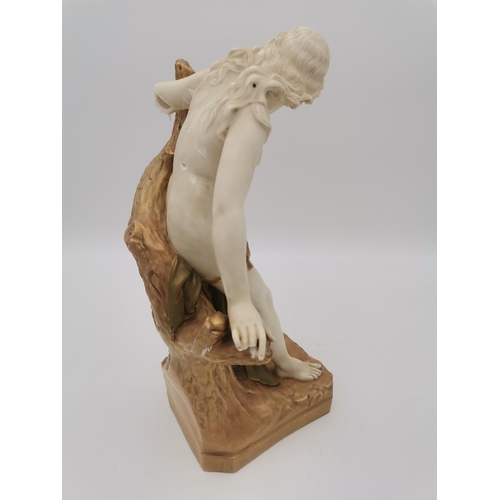 253 - Large Royal Worcester figurine 'The Bather Surprised' A/F Modelled by Sir Thomas Brock H60cm