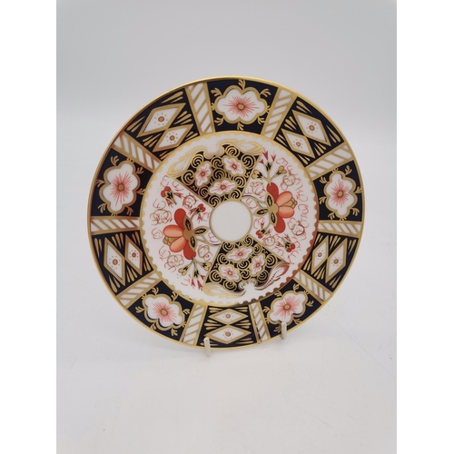 273 - Royal Crown Derby Imari side plate pattern No 2451 XLII 17cm diameter