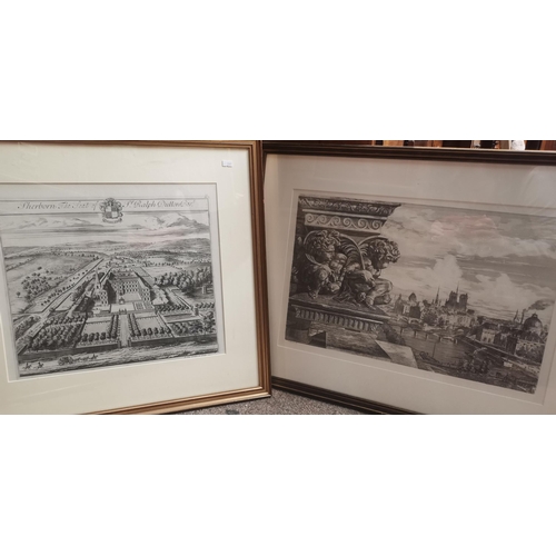 287 - 5 framed engravings