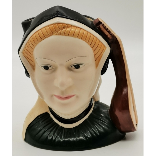 362 - x4 Royal Doulton Character jugs Henry VIII, Catherine of Aragon, Anne Boleyn and Jane Seymour 1970s