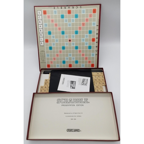 372 - Spear's Centenary 1878 - 1978 Scrabble Presentation Edition board game