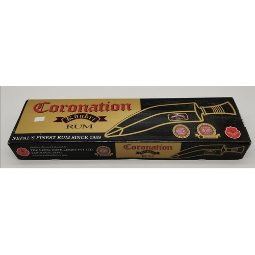 382 - Nepal Distilleries Coronation Khukri Rum 375ml in box