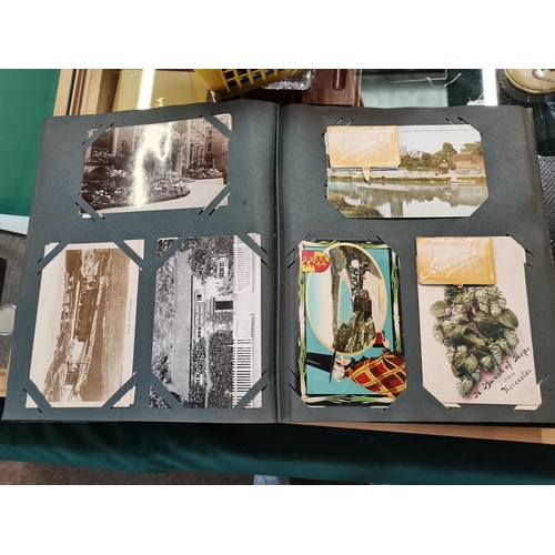 341 - Vintage postcards and books including Maria Cadbury Letter & inscribed book, the life of Christ book... 