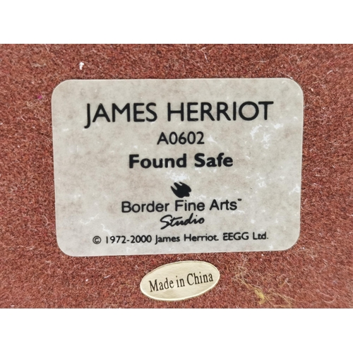 111 - Border Fine Art James Herriot Studio Collection 'Found Safe' A0602 and 'The New Dog' A0601