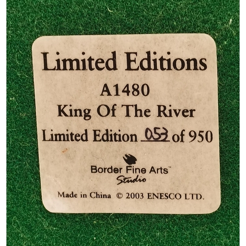 87 - A Border Fine Arts fish model, 'King of the River' (Salmon), model no. A1480, limited edition 53/950... 