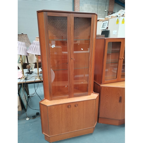 1161 - Mid Century Teak Corner cabinet by Turniage W85cm x H170cm