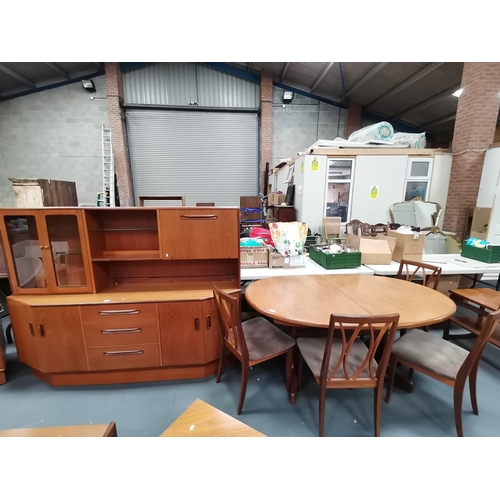 1163 - Retro Teak 1960's Mid Century extendable dining table and 4 chairs by G Plan Victor Wilkins Fresco r... 